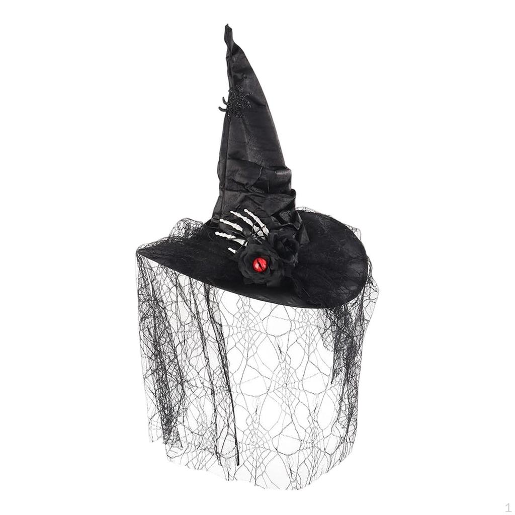 Halloween Witch Hat Photo Props Party Favors Multi Purpose Easy To Wear Cap