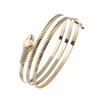 Alloy Spiral Armband Swirl Upper Arm Cuff Armlet Bangle Bracelet Egyptian Costume Accessory for Women Gold Silver Color