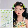 Iridescent Aurora Butterfly Eye & Nail Decals: Translucent Face and Decoration Stickers