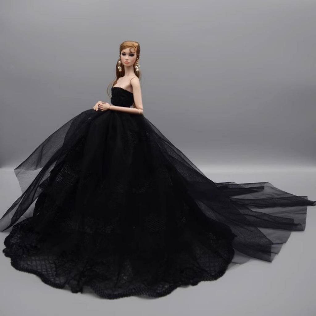Princess Doll Sequined Luxury Tutu Dress 1/6 Size Bridal Formal Wear Candy Color Wedding Clothing for 29CM Dolls