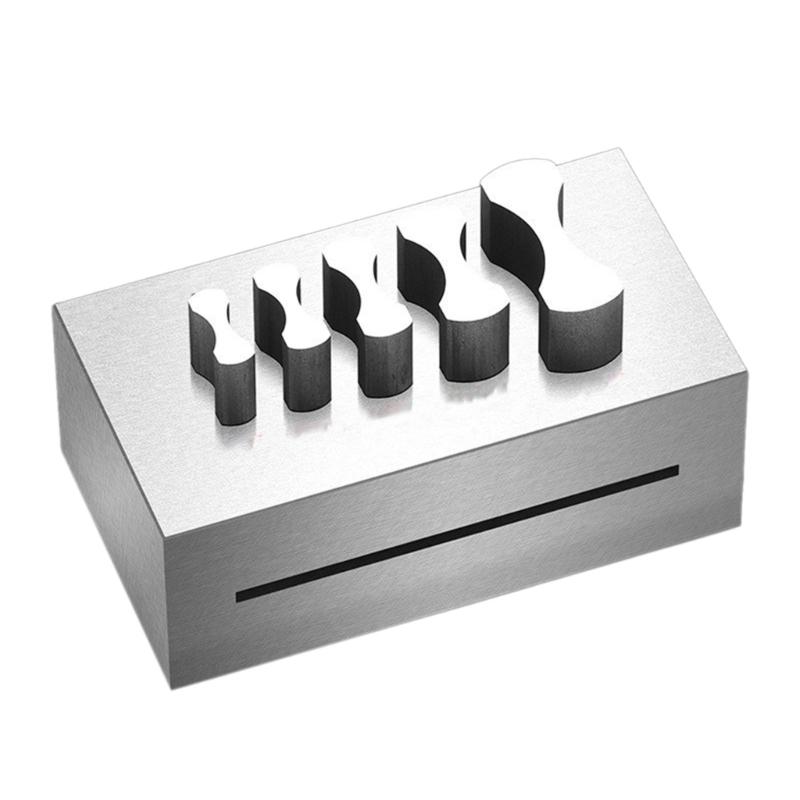 Professional Steel Mold Punch Set Jewelry Clasps Making Molds Necklace Lock Crafting Tool Steel Texture for Jewelry