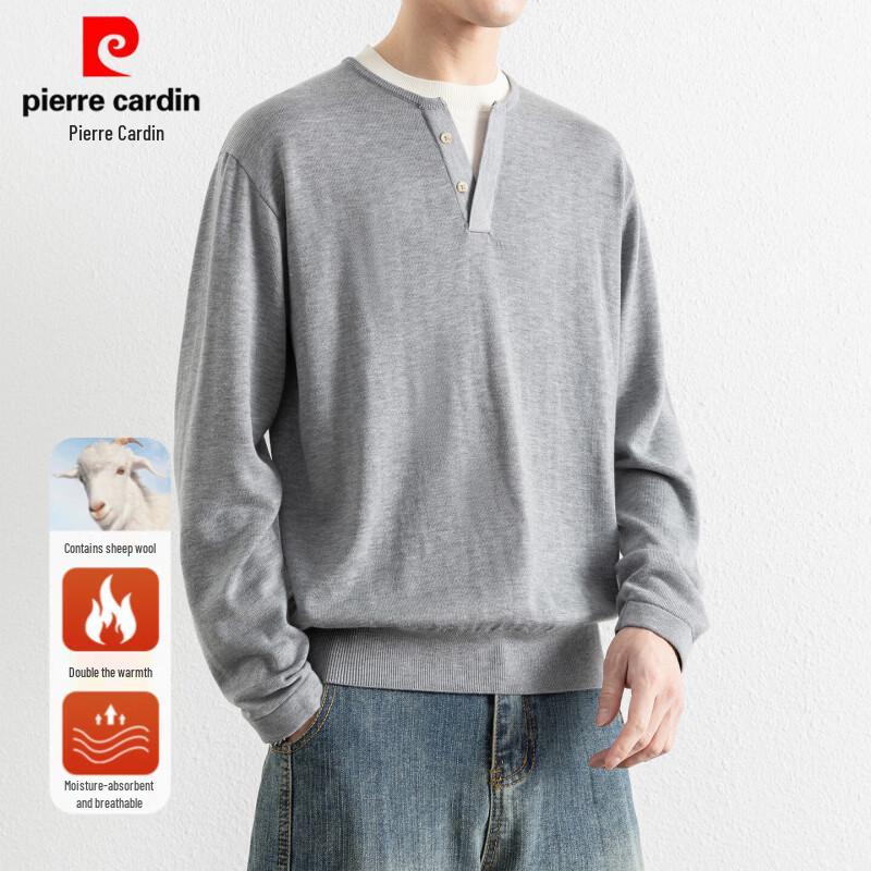 Pierre Cardin Men's Crew Neck Solid Knit Sweater