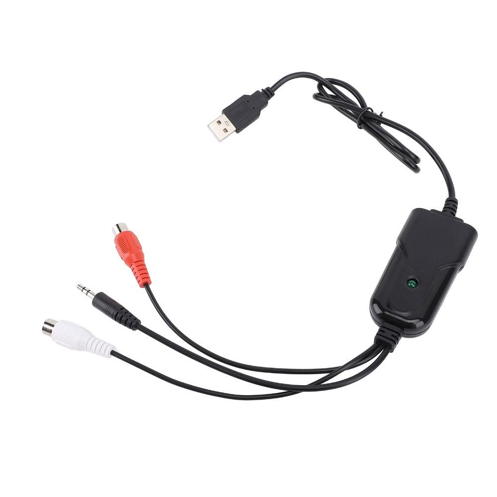 USB 2.0 USB Sound Capture 3.5mm Port MP3 Converter Adapter Audio Capture Card Home Studio Use