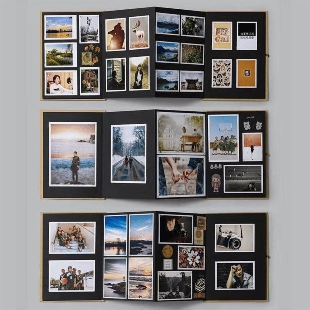 Expandable Accordion Photo Album Retro Diy Photo Album Creative Scrapbook Album  Couple Gift