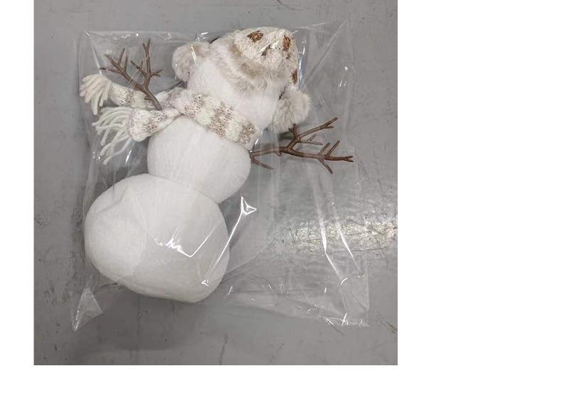 Creative Christmas Snowman Figurine with Dwarf Hat - Festive Desktop Decoration Ornament