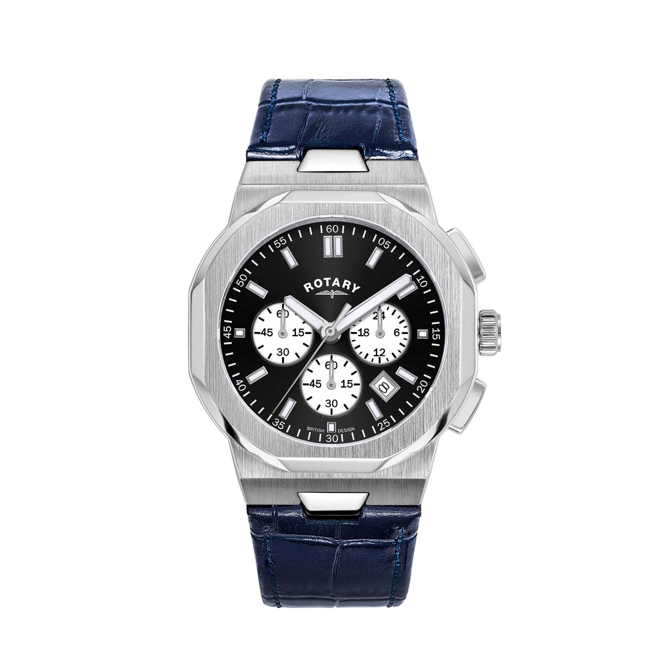 

Сукняний годинник Rotary REGENT Синій [Rotary] GS05450/65 Чоловічий чорний