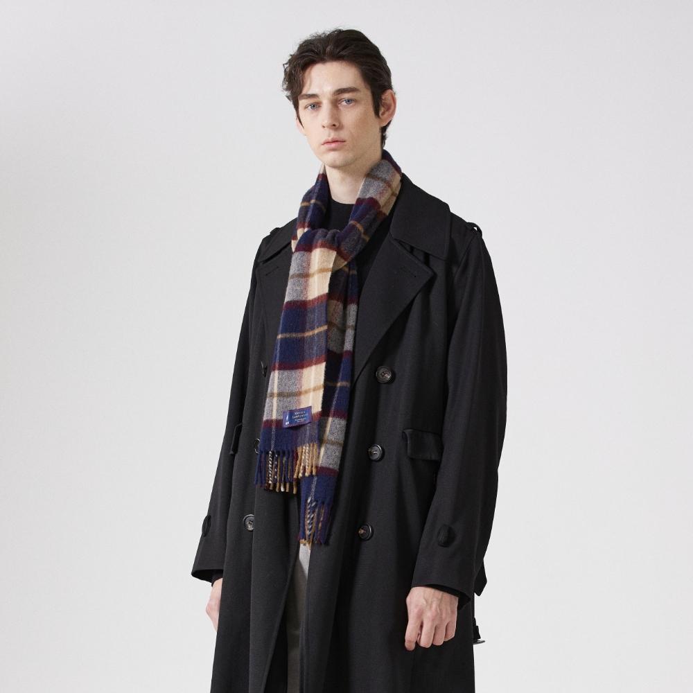Abeulahammun Merino Wool Scarf 25Cm - Winchester Navy