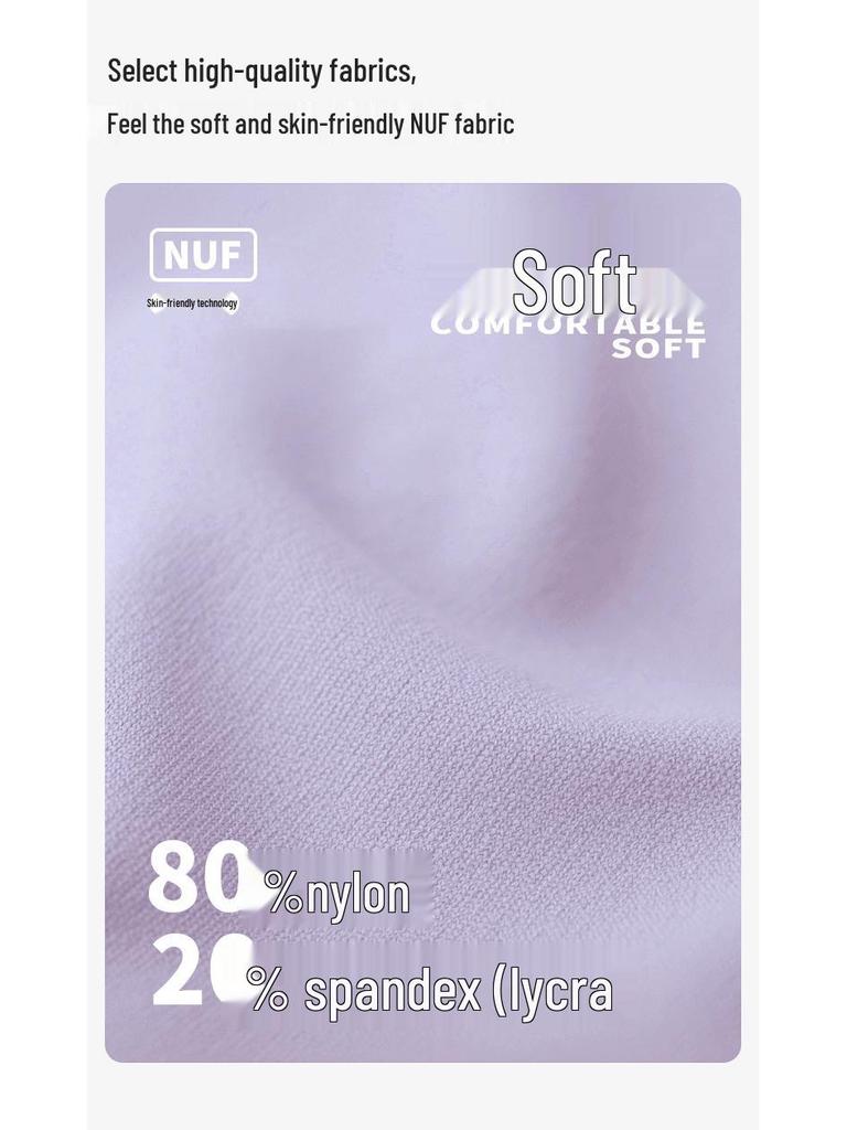 NUF Women's Autumn/Winter Nude-Feel Stand-Collar Half-Zip Yoga T-Shirt - Waist-Slimming Long-Sleeve Fitness Top