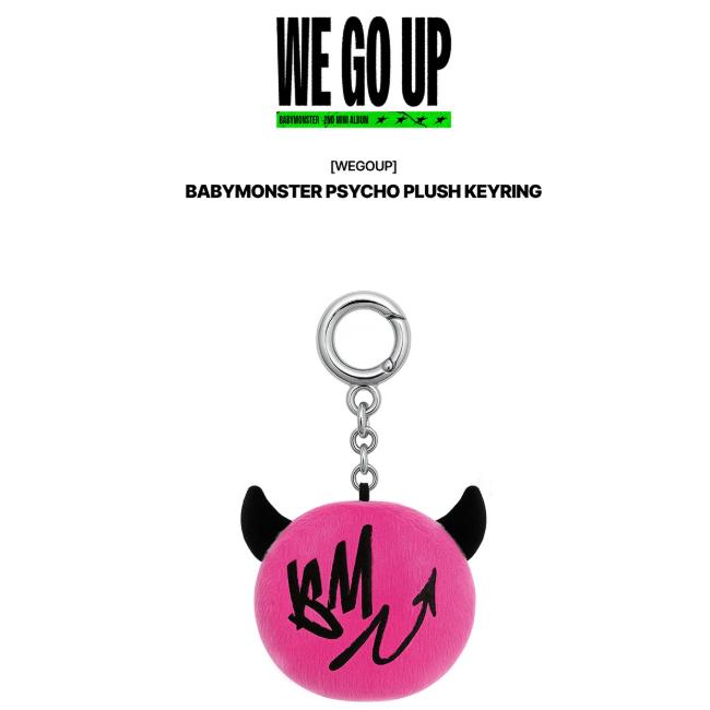 Pre-order BABYMONSTER WE GO UP PSYCHO Plush Key Ring