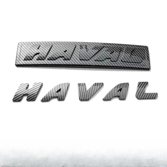 for Haval H6 GT logo Car Front Network Black Logo Emblems For GWM Great Wall Generation Haval H6 GT QK1