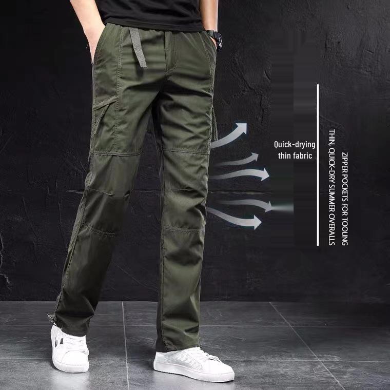 Men s Quick-Dry Waterproof Hiking Pants with Multiple Pockets XL