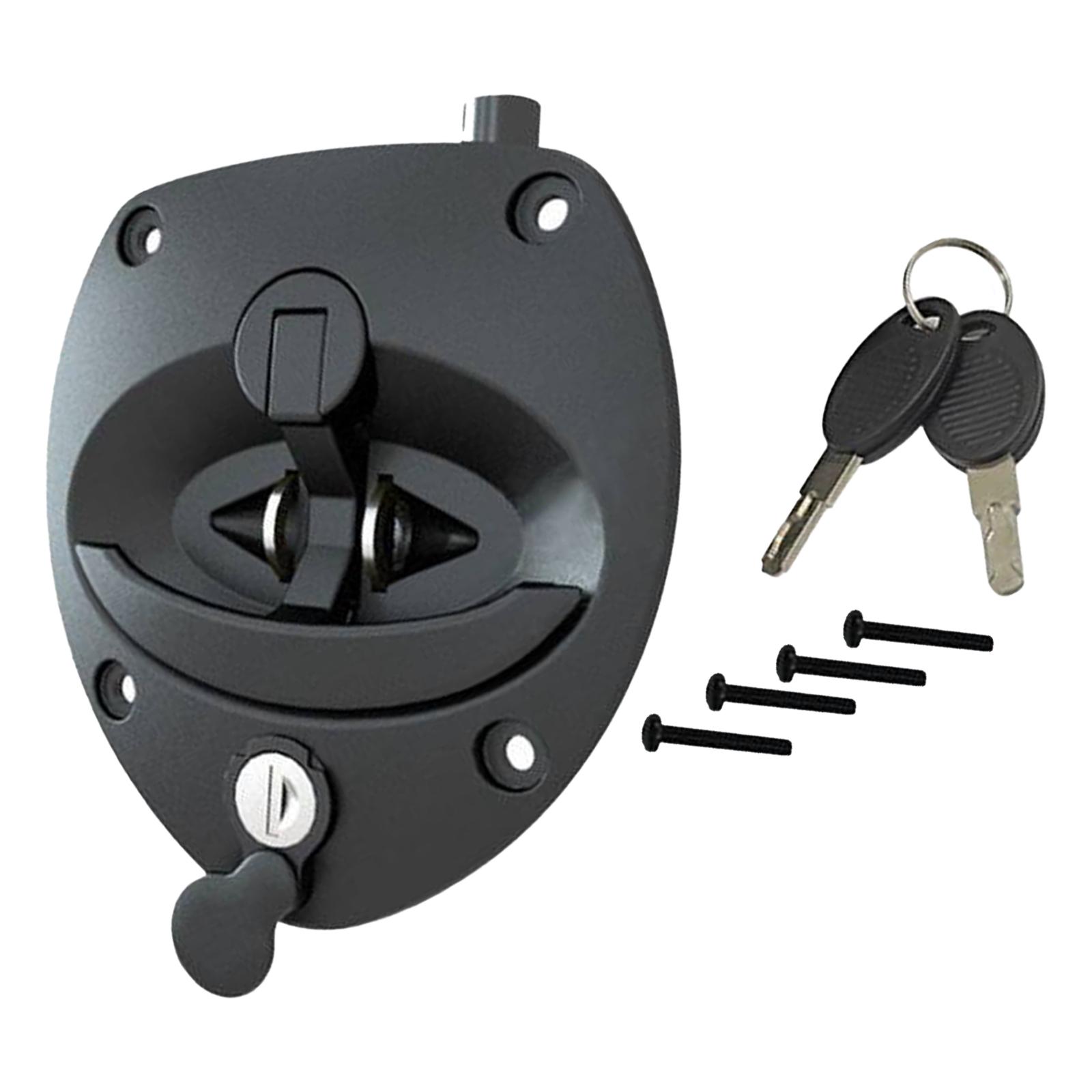 

RV Entry Door Lock Lock Accessories Safe Camper Door Latch Useful for Toolbox Cargo Hauler Yacht Motorhome Vehicle Compartment