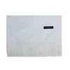 Red Faux Cashmere Winter Scarf for Women - 2026 Korean Style Solid Color Shawl with Logo, Ideal for Annual Meeting Gifts