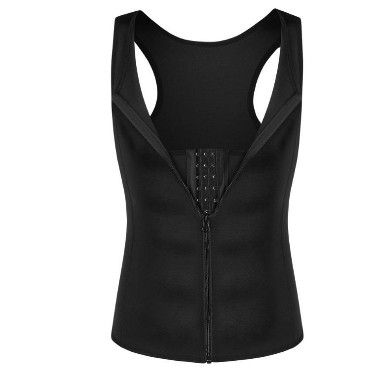 2023 Men's Slimming Compression Vest with Hook-and-Eye Zipper, Double Layer Sweat-Wicking Body Shaper