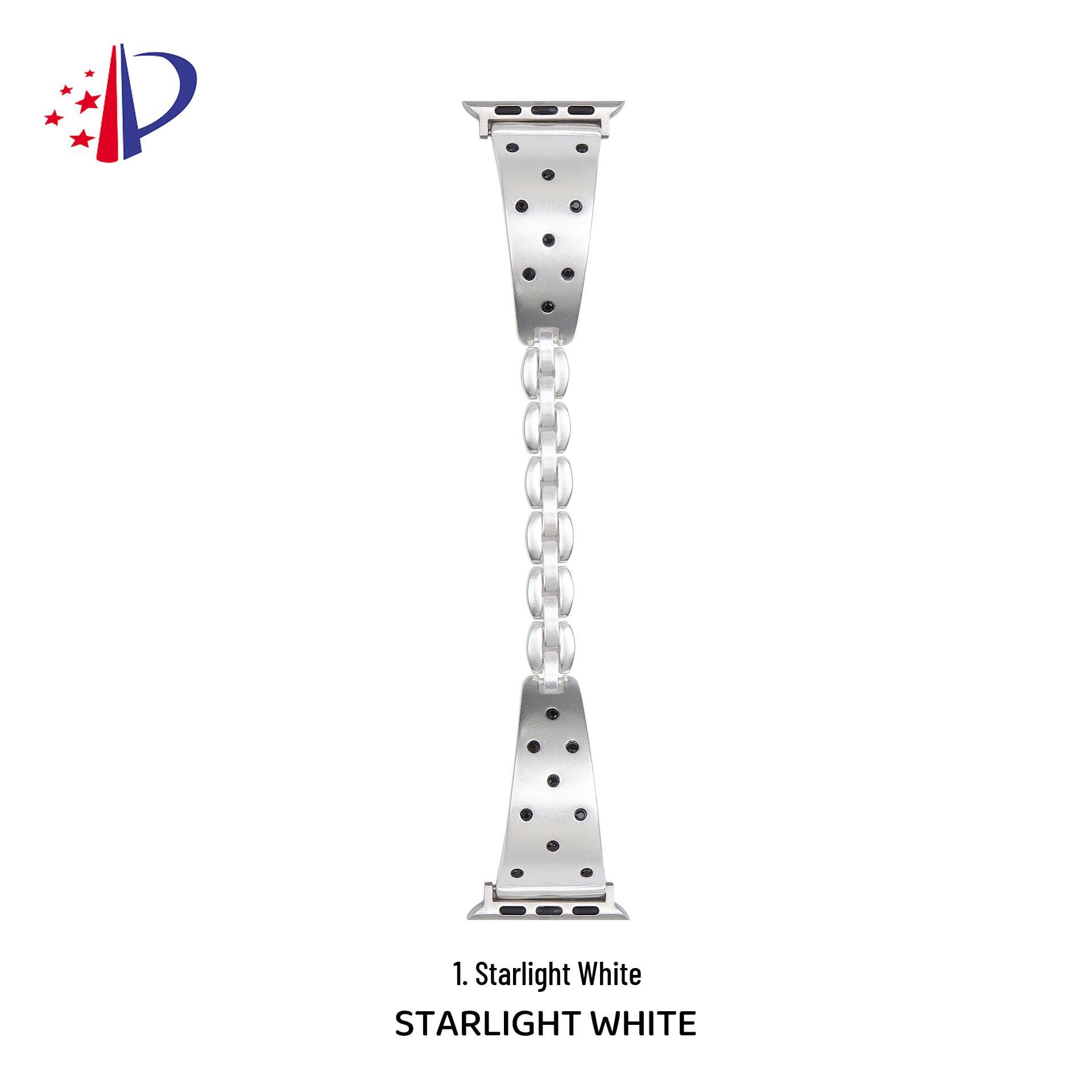 

Polka Dot Slim Waist Strap for Apple iWatch Series 1-10 For Apple 42/44/45/46/49mm колір зоряного світла