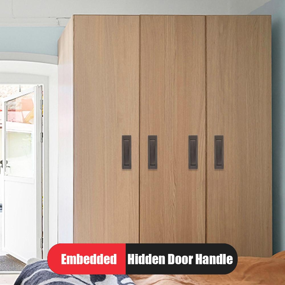 Stainless Steel Drawer Handle Hidden Concealed Handles Drawer Pull Cabinet Door Handle  Drawer