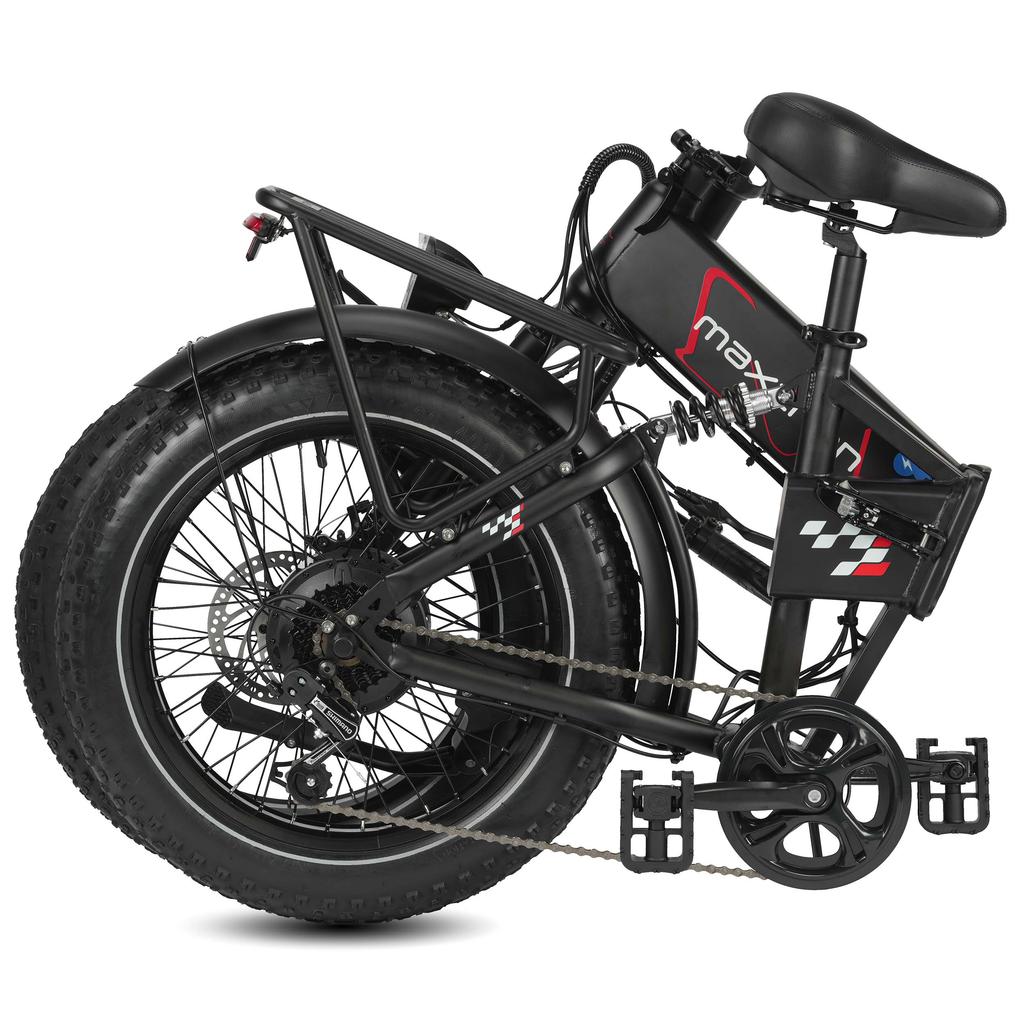 Maxturn Polaris Vikbar Vuxen Elcykel med 250W Motor 48V13Ah Batteri 20-tums Terrängdäck Perfekt för Stadspendling och Utomhuscykling