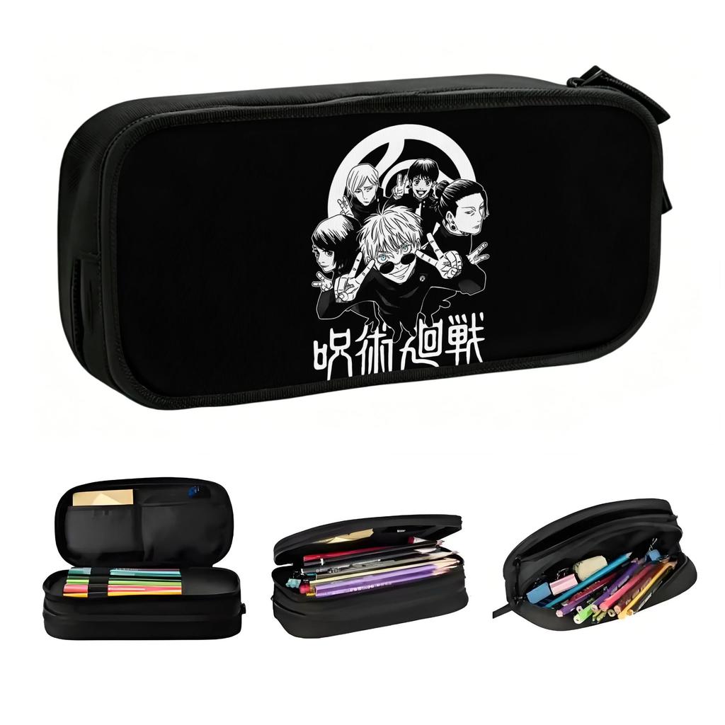 Anime Japonais Manga Jujutsu Kaisen Trousse d'école Fille Garçon Grande Capacité Boîte à Crayons Fournitures Scolaires Étudiants
