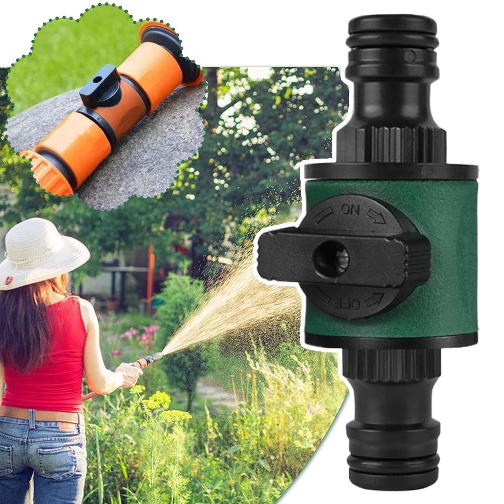 Garden Hose Quick Connector Adapters with Shut-Off Valve Quick Joint Garden Sprays Sprinklers for Faucets Spray Guns Watering