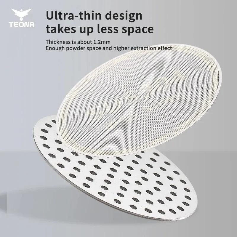 Reusable Coffee Filter Screen 51mm 53mm 58mm Durable Mesh Contact Shower Puck Screen Espresso Machine Tool for Baristas