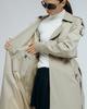 Langer Trenchcoat für Damen ICON 223 36 hellbeige