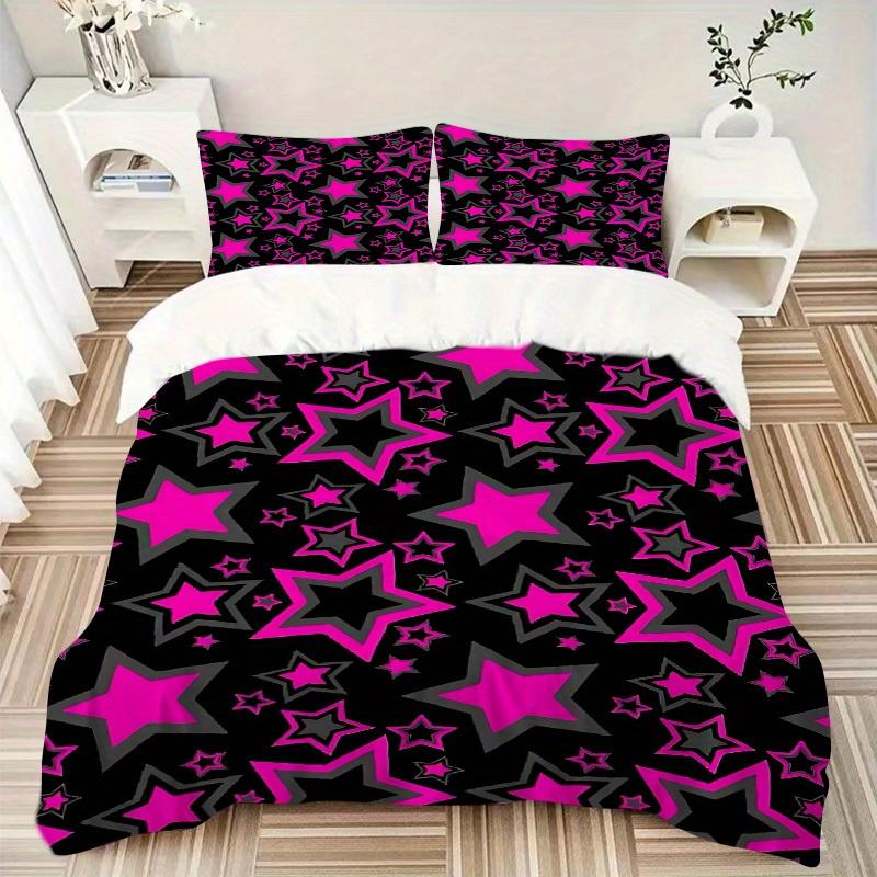 3pcs Starry Pattern Bedding Set, Breathable and Soft, Suitable for Bedroom Decor (1*Duvet Cover + 1/2*Pillowcases, No Core) Yy250821134