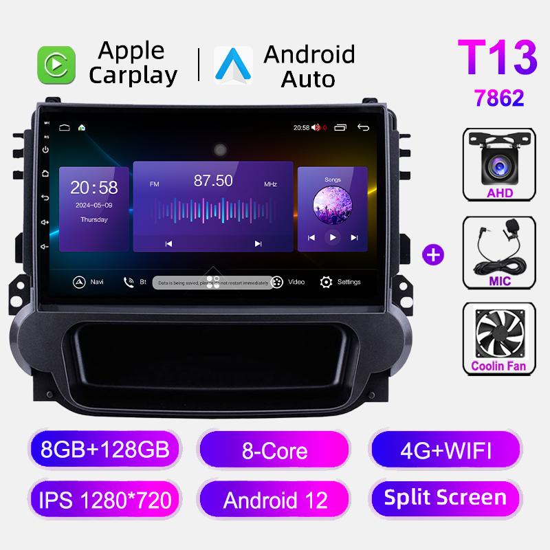For Chevrolet Malibu 2012-2015 Car Radio Auto Stereo GPS Navigation BT WIFI Carplay Multimedia Video Player Android 12 Head Unit