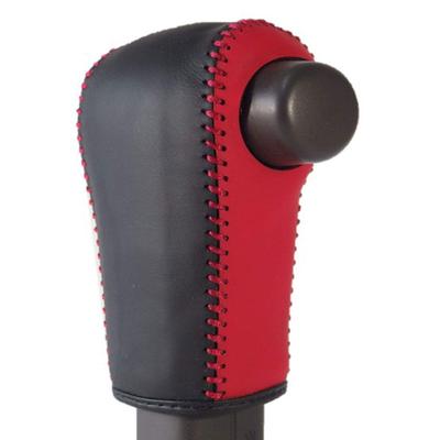 TricoloreExchange DIY Shift Knob Leather Wrap Kit for Tricolore EX and Black Leather with Red 1BK3H35R1B1R JF3/4 N-BOX/CUSTOM (Red Stitching, 3H-35)