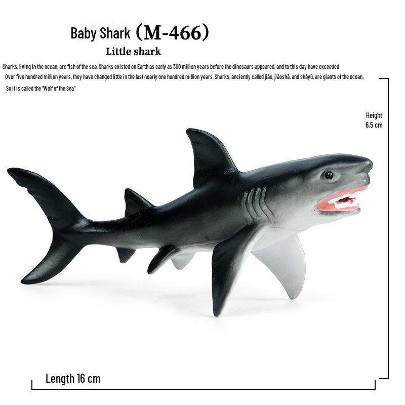 Children's Marine Life Simulation: Shark & Whale Models - Great White, Zebra, Tiger Shark Toys & Ornaments