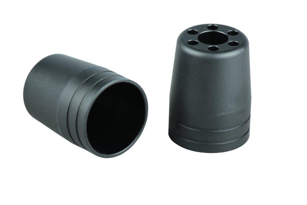 POSH FAITH 031879-26 Handlebar End Outer Cover M8 Ultra Heavy Barend Outwear Matte Black 2 Pieces 031879-26