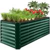 8x2x2ft Outdoor Metal Raised Garden Bed Rectangular Deep Root Planter Box for Vegetables Flowers Herbs and Succulents w/ 239 Ga