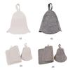 Wool Felt Sauna Hat Reusable Shower Cap for Home Bathroom Bathing Accessories
