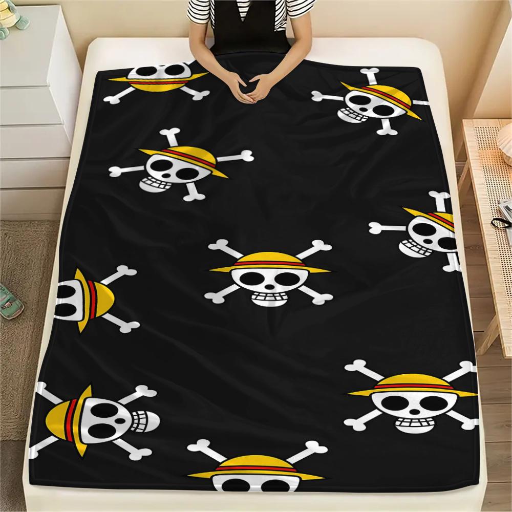 One Piece character Print Flannel Blanket,High quality Comfortable for All Seasons,Home Decor,Warmth and Comfort,Perfect for Christmas Gifts