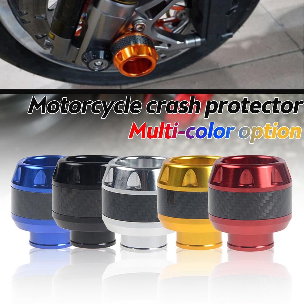2st Universal Motorcyklar av aluminiumlegering Fallskydd Explosionssäker framgaffelkoppar Sliders Crash Moto Safty Tillbehör
