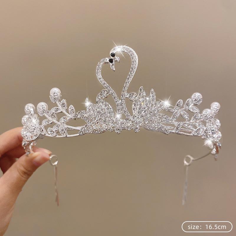 Birthday Rhinestone Crown Headband Princess Tiara Bride Wedding Crown Adult Headband Diamond Children