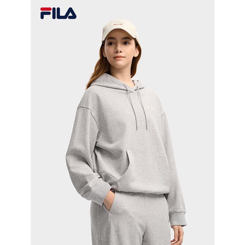 FILA Women's Winter Loose-Fit Knit Hooded Sweatshirt