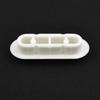 6Pcs/Set Universal Toilet Seat Buffers Pack EVA White Stop Bumper Shock Absorption Round Long Rubber Pad Toilet Cover Cushion