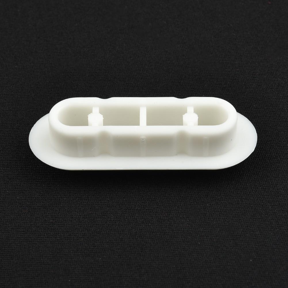 6Pcs/Set Universal Toilet Seat Buffers Pack EVA White Stop Bumper Shock Absorption Round Long Rubber Pad Toilet Cover Cushion