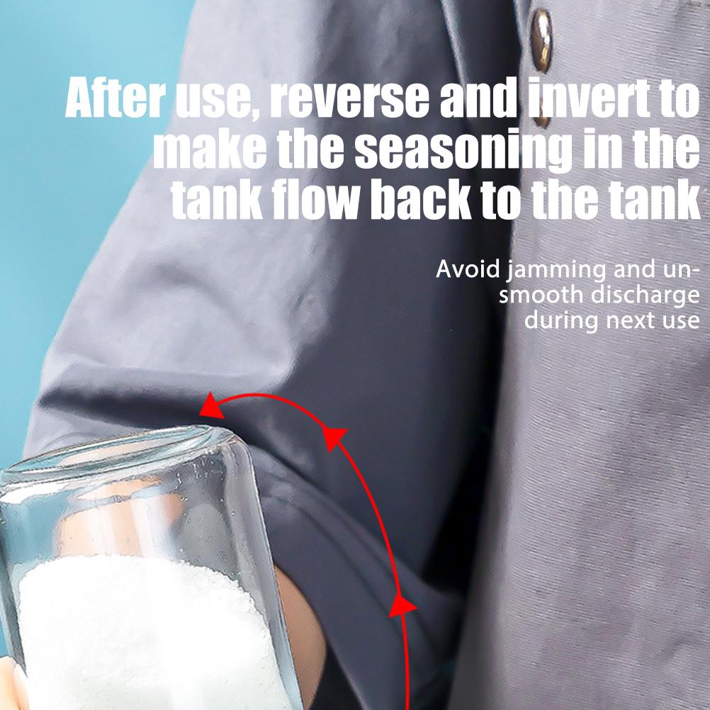 Gewürzglasflaschen Feuchtigkeitsdichte Salzflaschen Küchengewürzbehälter Kontrollierter Salzbehälter