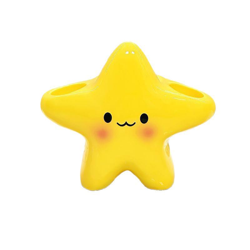 Star Bathroom Toothbrush Holder: Home Storage for Manual & Electric Toothbrushes