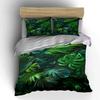 Lush Green Tropical Leaves Print Soft Comfortable Duvet Cover Bedding Set Included 1*Duvet Cover 2*Pillowcases Luxury gifts
