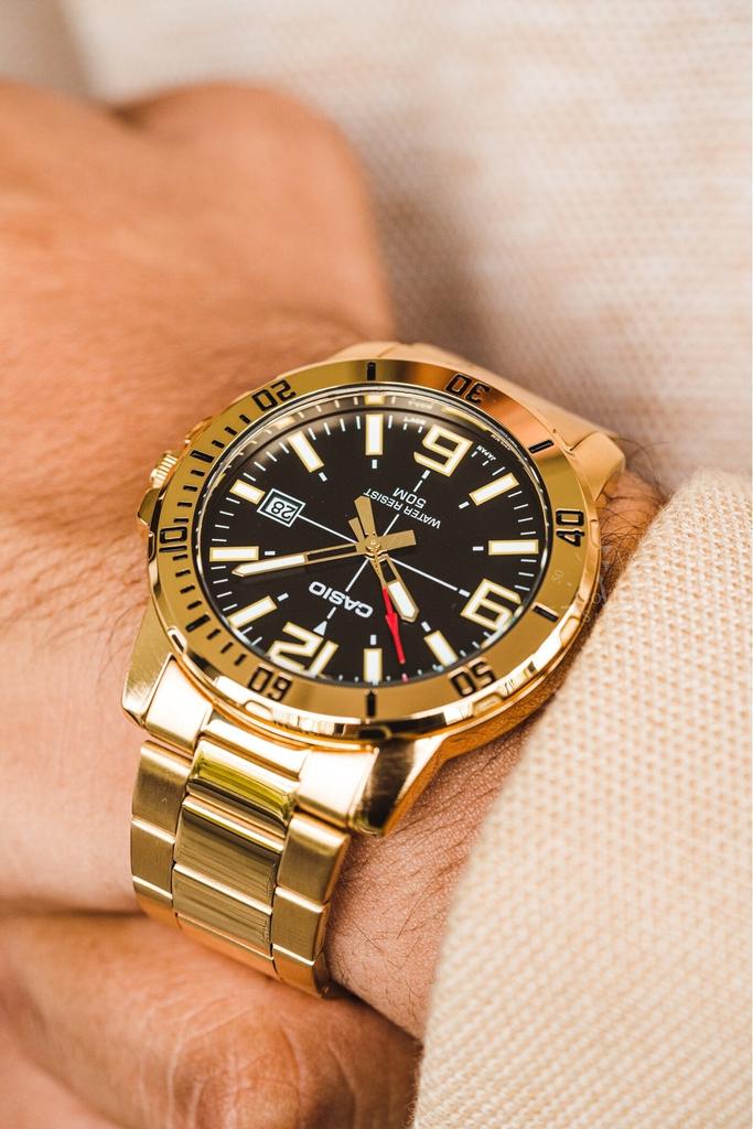 MEN'S WATCH CASIO MTP-VD01G-1B + BOX