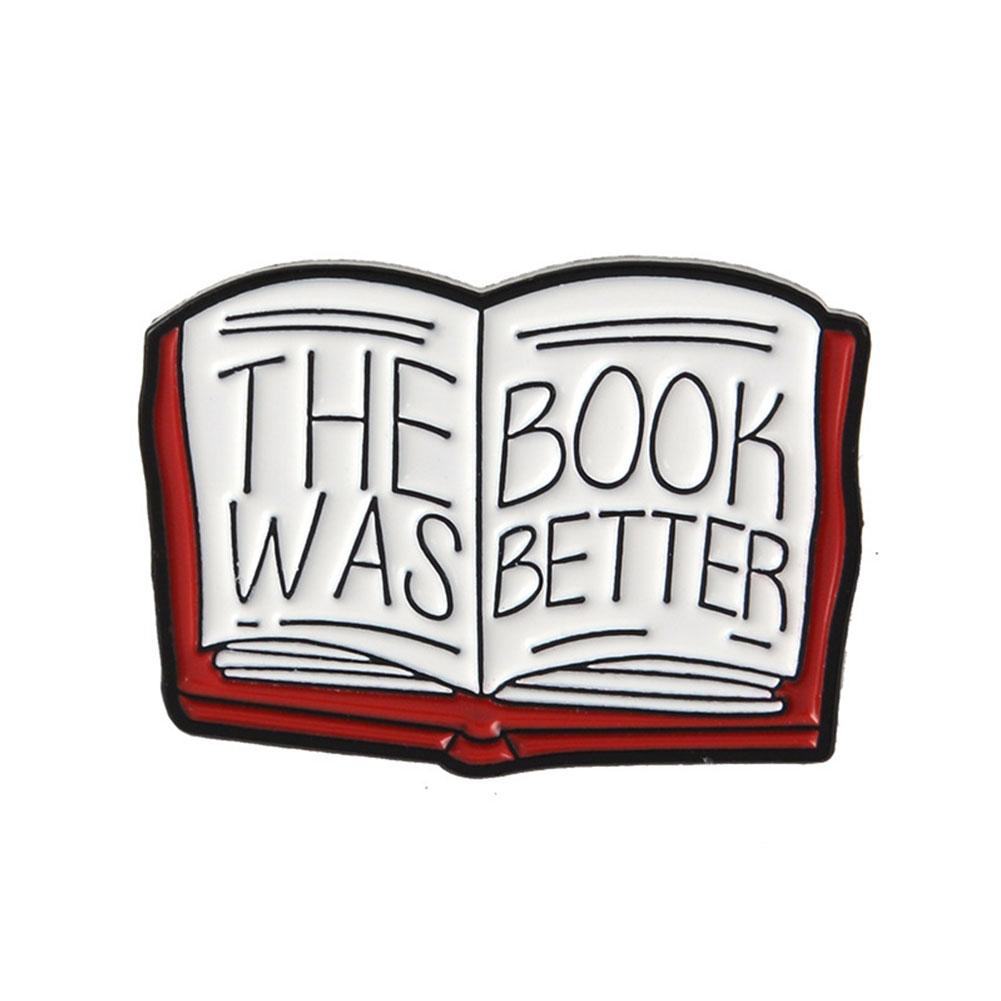 Book Enamel Pin Magic Book Magic Ball Roll Of Paper Reading Badges Literary Lapel Badges
