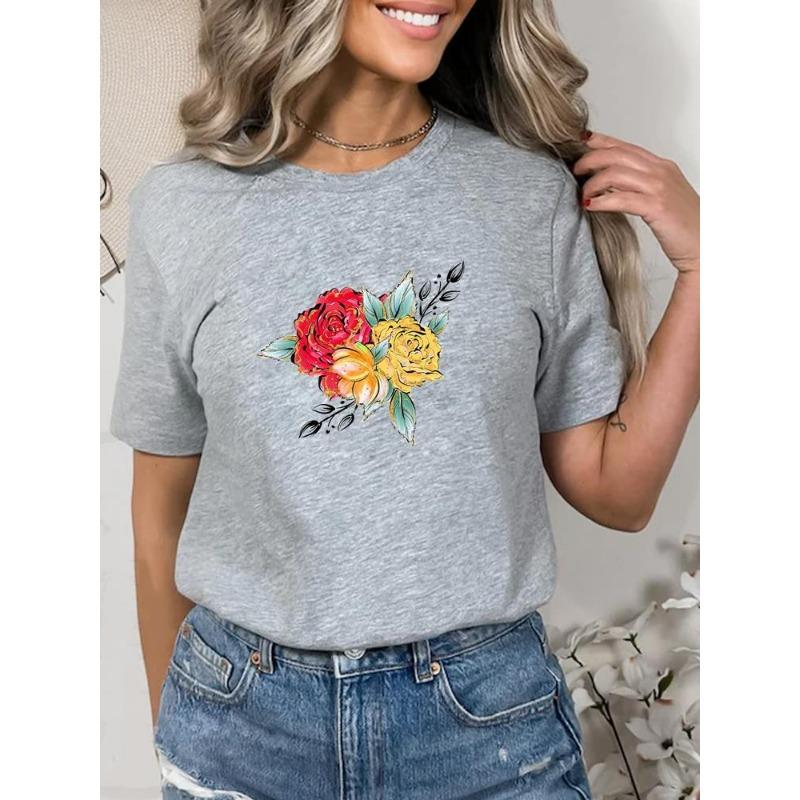 

Летняя графическая футболка с короткими рукавами и 3D-принтом, женская модная одежда, топы 5XL