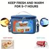 Portable Insulated Lunch Box Thermal Bag for Travel Camping Picnic Office Hot Cold Food Storage Container with Handle Strap