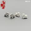 Sterling Silver Handmade Zodiac Horse 3D Beads: Versatile Woven Rope Accessories for Jewelry – Bracelets, Pendants, and Spacer Beads