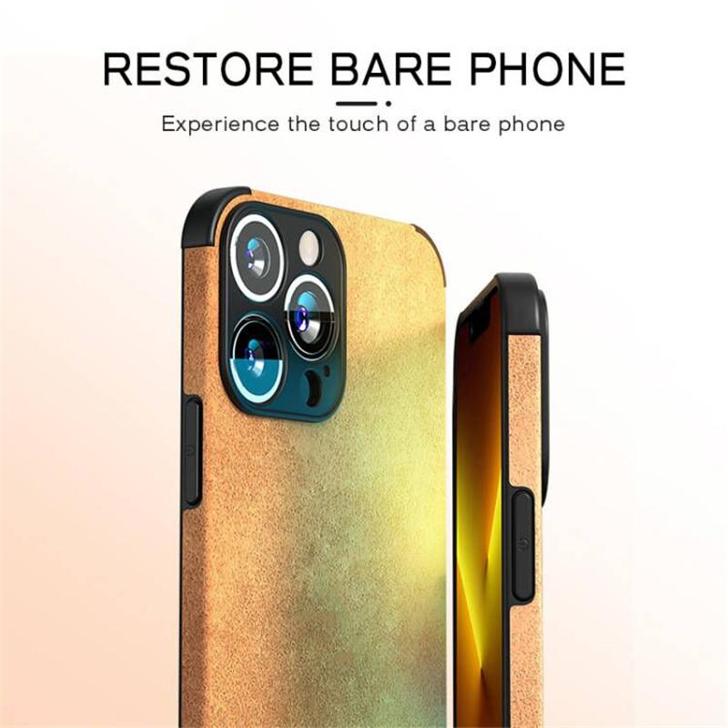 For Iphone 13 Pro Max Lambskin Leather Case For Iphone 14 13 12 11 Pro Max Xr Xs X 14pro Soft Silicone Shockproof Phone Cover