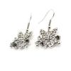Les Trésors De Lily [J1353] - Designer Earrings 'Sissi' White Gray