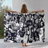 Rapper Eminem Hip Hop Rap God Flannel Blanket,Ultra Soft Warm Plush Throw for Home Bedroom Bed Sofa Cover Office Camping Picnic