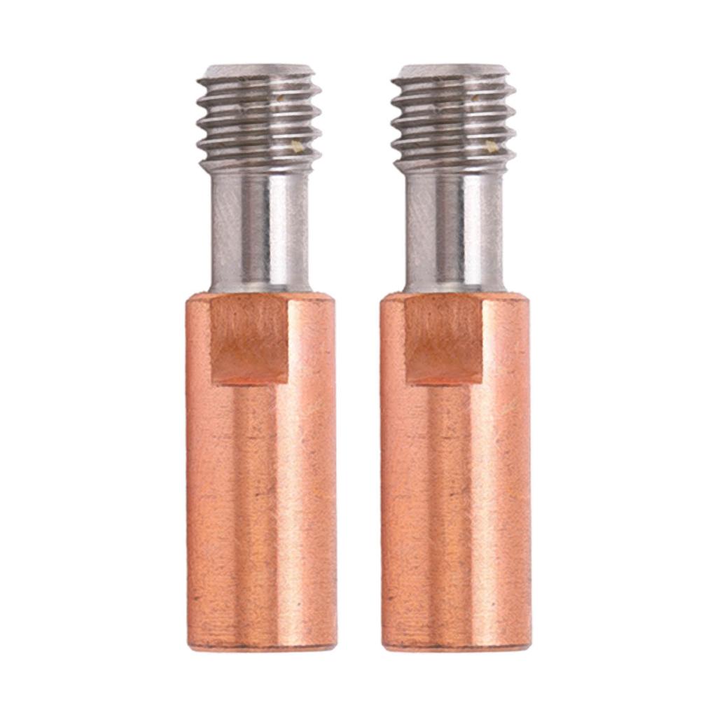 2Pcs 3D Printer Throat Nozzle Ti Alloy Copper Bimetal for Ender 3 3 V2 3 Pro Hotend